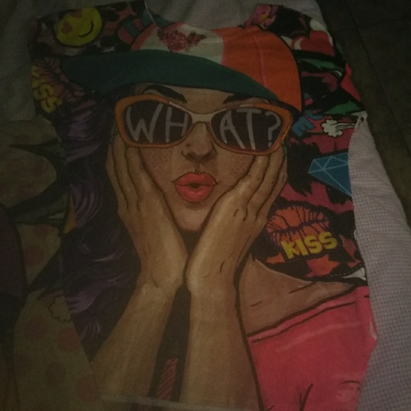 Lot of 2 girl print tops - Picture 3 of 3